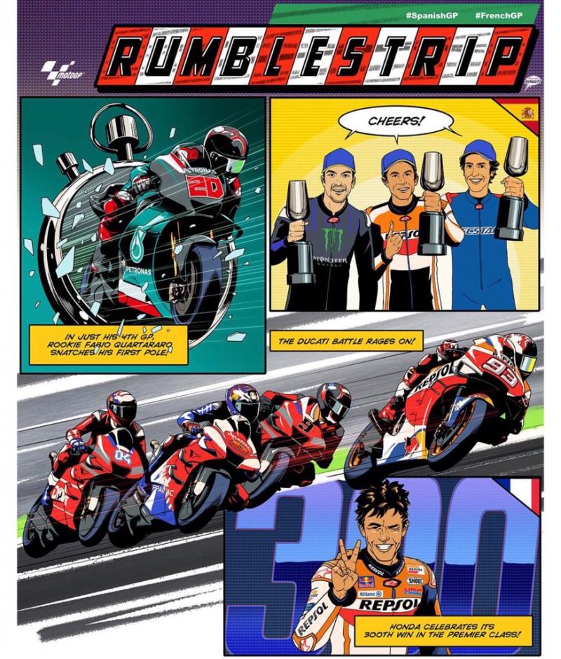 rumble strip motogp comic 2019 2