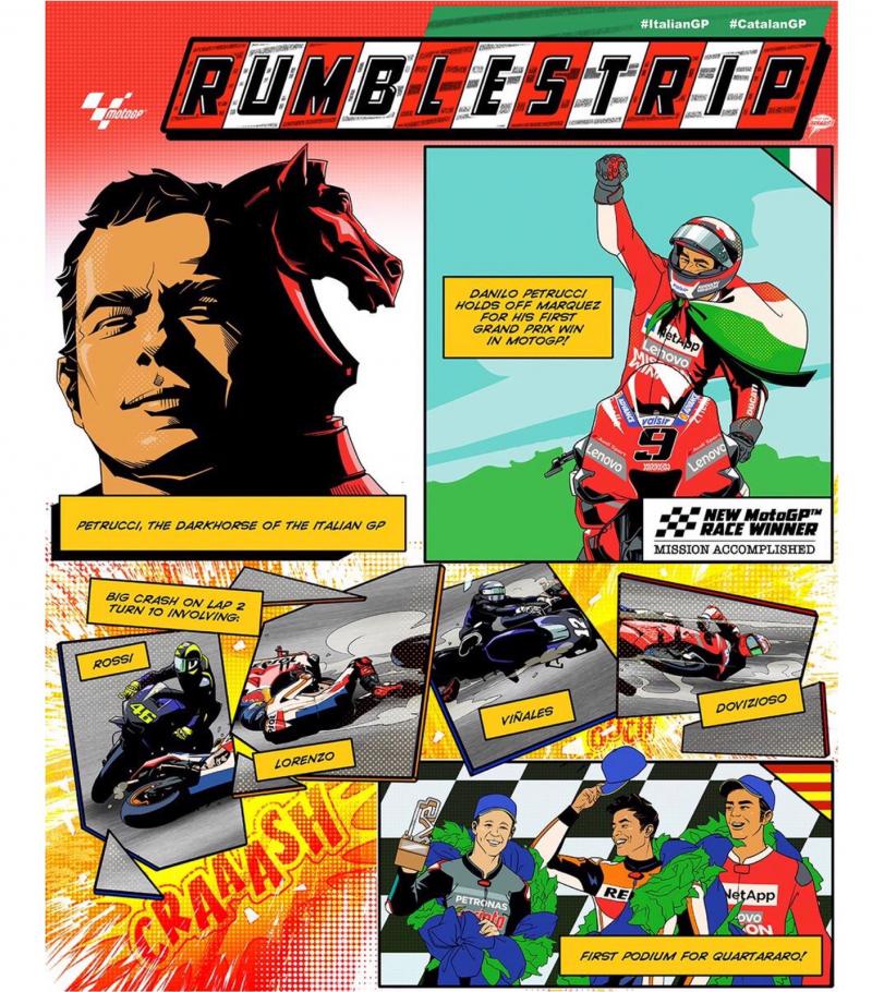 rumble strip motogp comic 2019 4