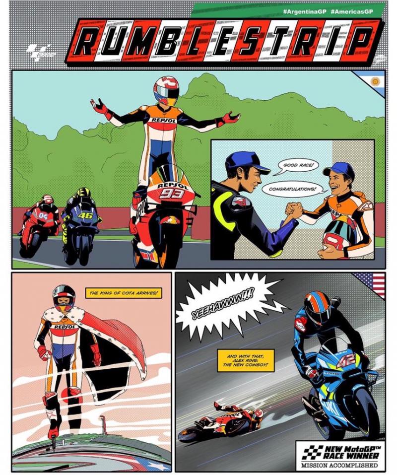 rumble strip motogp comic 2019 6