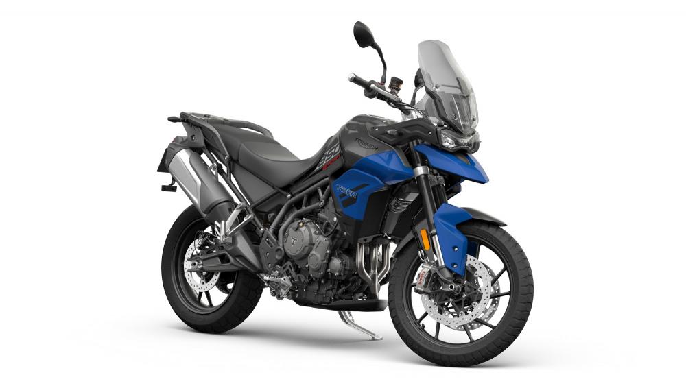 B tiger 850 sport graphite and caspian blue angle front