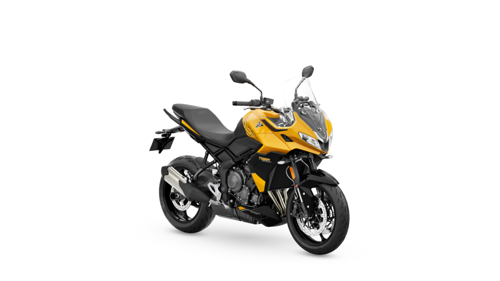 Tiger Sport 800 MY25 Cosmic Yellow RHS Front Angle