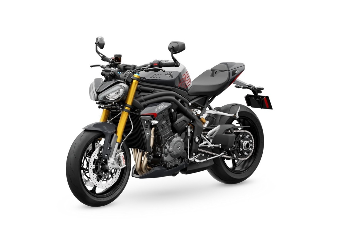 Speed Triple 1200 RS MY25 Diablo Red LHS Front Angle