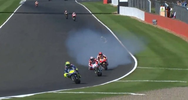 Marc Marquez Blow UP Engine Ngebul di MotoGP Silverstone 2017